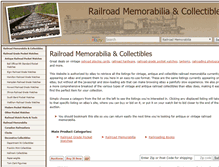 Tablet Screenshot of collectibles.railroadmemorabilia.net